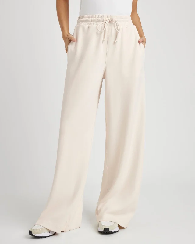 Tammy Scuba Pant Relaxed High-Waist Trousers