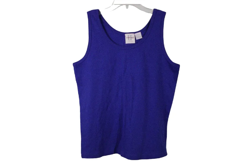 Liz Thomas Casuals Cobalt Blue Tank | L bold tank top