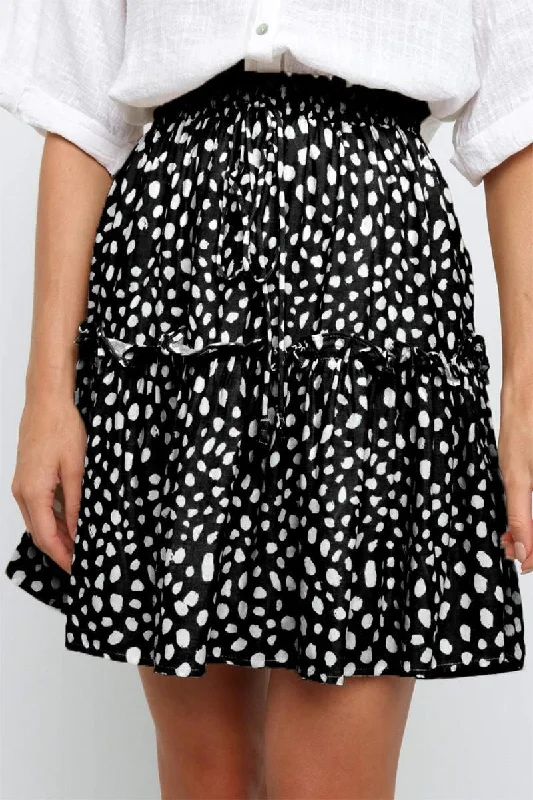 FLORAL A LINE SHORT PRINTING SKIRT FOR WOMEN slim fit skirt