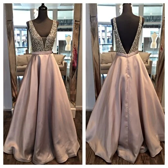 Prom Dress Deep V Neckline, Evening Gown, Graduation School Party Dress, Winter Formal Dress Tunics Top Casual Prom Dress Deep V Neckline, Evening Gown, Graduation School Party Dress, Winter Formal Dress Tunics Top Casual
