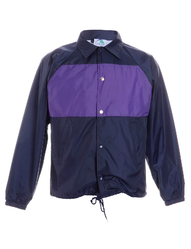Label Freddie Contrast Panel Coach Jacket Collared Jacket Crew Neck Jacket Turtle Neck Jacket