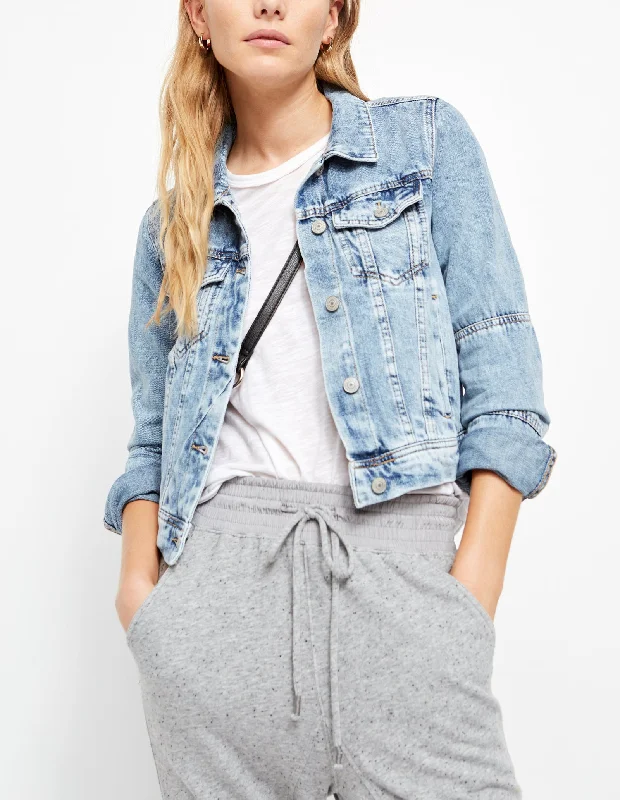 Rumors Denim Jacket Print Jacket Jacquard Jacket Patchwork Jacket