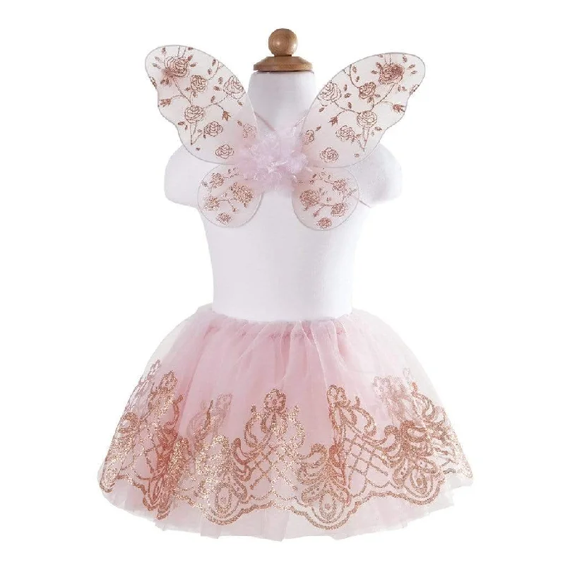 Great Pretenders Fairy Rose Gold Tutu Skirt & Wings Play Costume Set wool skirt sturdy Great Pretenders Fairy Rose Gold Tutu Skirt & Wings Play Costume Set wool skirt sturdy