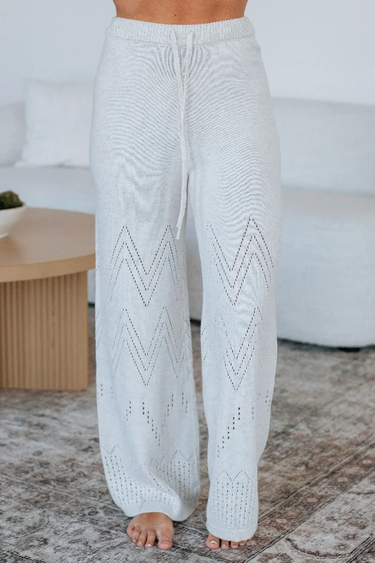 Levita Knit Pants Trendy Palazzo Pants