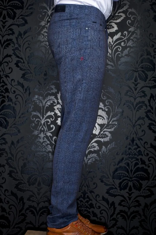 AU NOIR | Ultra Stretch Pants | Winchester Belmondo Indigo Elegant Silk Pants
