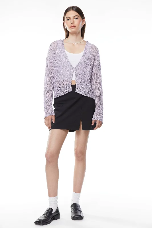 LIGHTWEIGHT KNIT CARDIGAN Velvet Chenille Corduroy