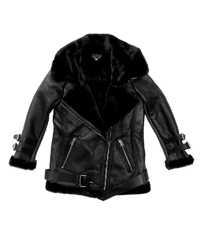 Nappa Biker Sheepskin Jacket - Women Faux Fur Jacket Real Fur Jacket Shearling Jacket Nappa Biker Sheepskin Jacket - Women Faux Fur Jacket Real Fur Jacket Shearling Jacket