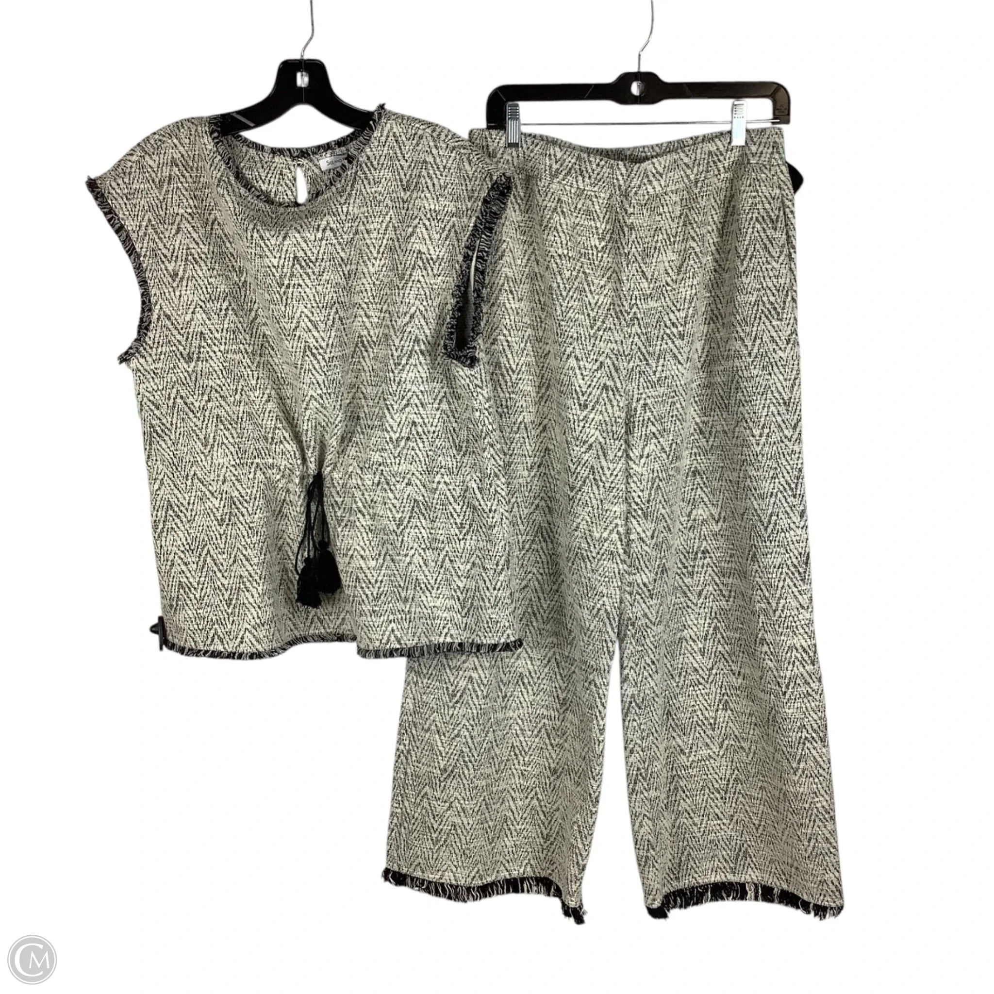 Pants Set 2pc By Clothes Mentor In Cream, Size: M Soft Wool Pants