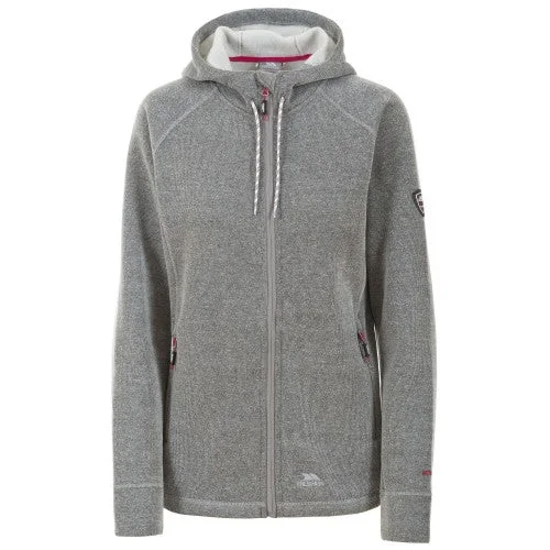 Trespass Womens/Ladies Whirlwind Full Zip Hooded Fleece Jacket A-Line Jacket Boat Neck Shawl Collar