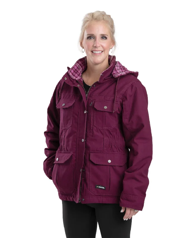 Berne Apparel Womens Softstone Duck Barn Plum 100% Cotton Cotton Jacket Jersey Jacket Tulle Jacket Batik Jacket Berne Apparel Womens Softstone Duck Barn Plum 100% Cotton Cotton Jacket Jersey Jacket Tulle Jacket Batik Jacket