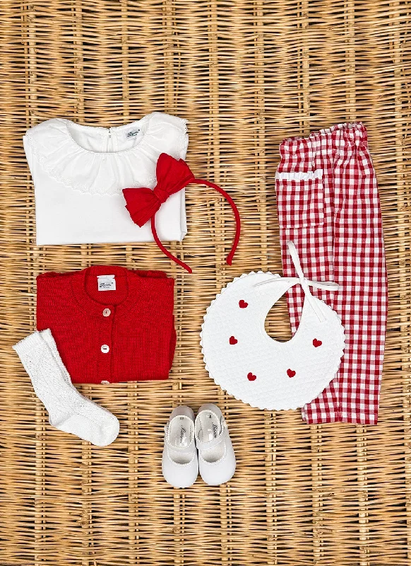 Girly Check Pants Cozy Lounge Pants