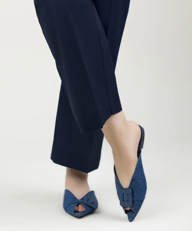 Solid Linen Straight Pants Comfortable Denim Pants