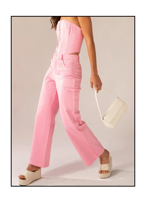 Arya Low Rise Pants - Blossom Casual Skinny Fit Pants