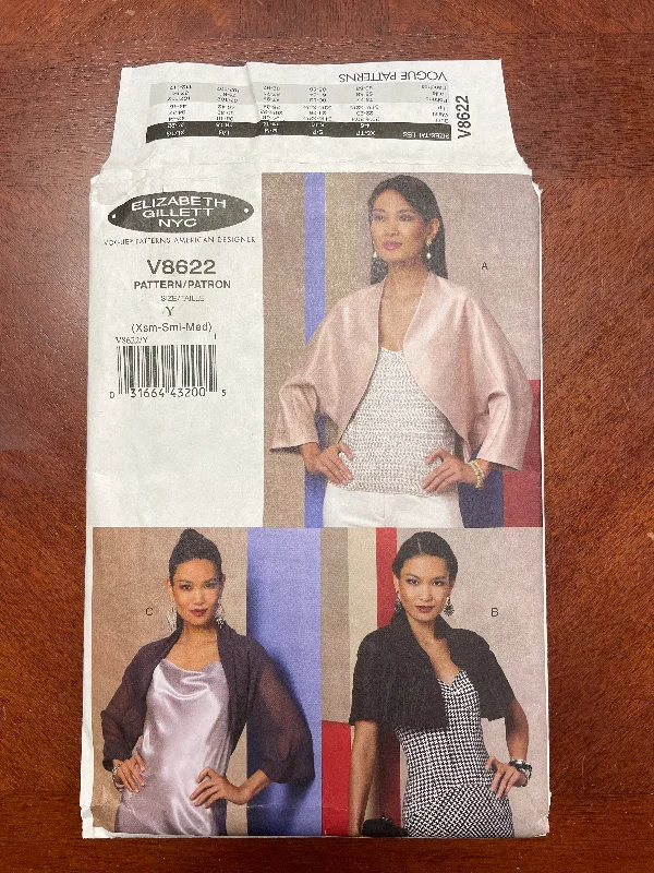 2009 Vogue 8622 Sewing Pattern - Jacket and Cape FACTORY FOLDED Cotton Jacket Linen Jacket Terry Jacket 2009 Vogue 8622 Sewing Pattern - Jacket and Cape FACTORY FOLDED Cotton Jacket Linen Jacket Terry Jacket