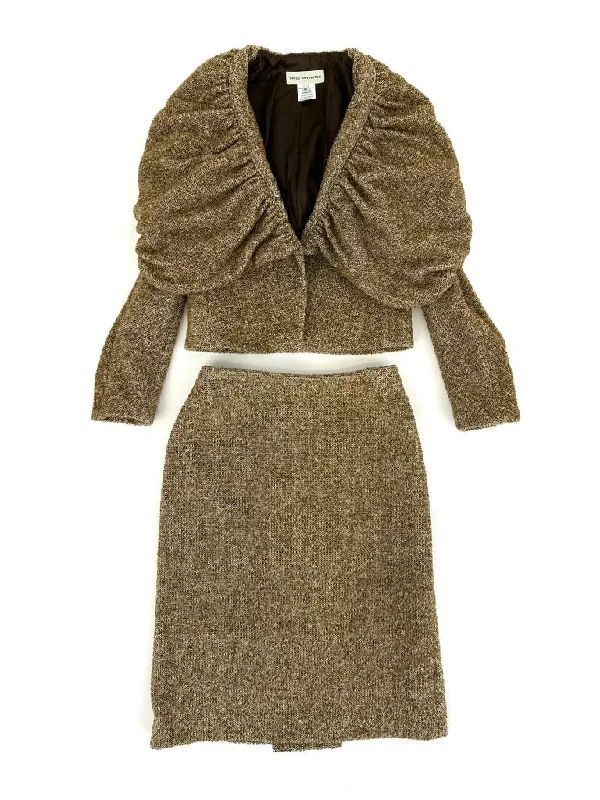 Dries Van Noten Tweed Crop Jacket & Skirt Set Rayon Jacket Velvet Jacket Corduroy Jacket Dries Van Noten Tweed Crop Jacket & Skirt Set Rayon Jacket Velvet Jacket Corduroy Jacket