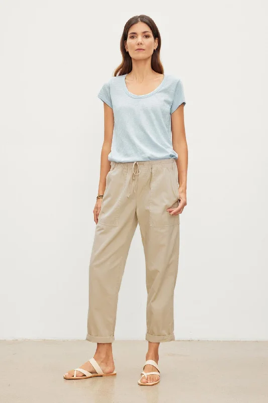 MISTY COTTON TWILL PANT Fashionable Track Pants