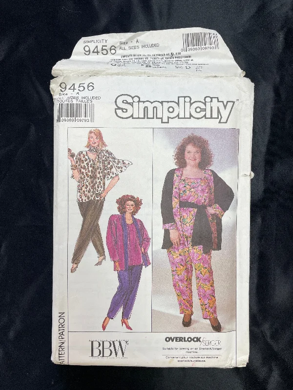1989 Simplicity 9456 Pattern - Jacket, Tops, Pants and Scarf FACTORY FOLDED Elasticated Jacket Padded Jacket Insulated Jacket 1989 Simplicity 9456 Pattern - Jacket, Tops, Pants and Scarf FACTORY FOLDED Elasticated Jacket Padded Jacket Insulated Jacket