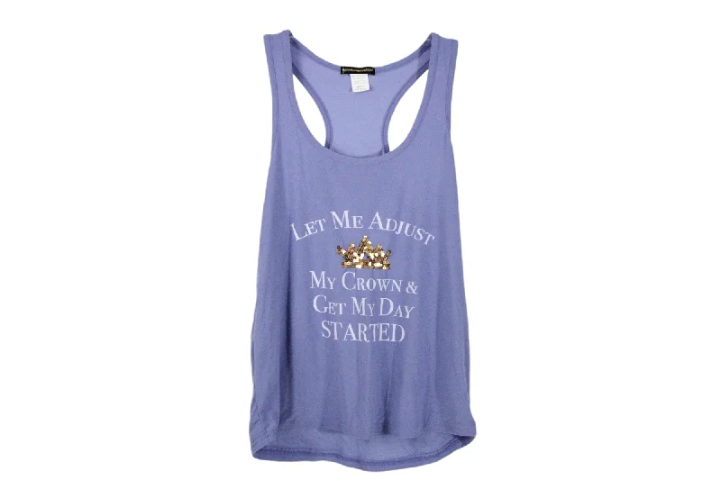 Not A Morning Person "Let Me Adjust My Crown" Tank | S fashionable tank top