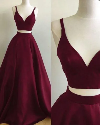 Two Pieces Prom Dress, Prom Dresses, Evening Gown, Graduation School Party Dress, Winter Formal Dress Tunics Prom sequined Two Pieces Prom Dress, Prom Dresses, Evening Gown, Graduation School Party Dress, Winter Formal Dress Tunics Prom sequined
