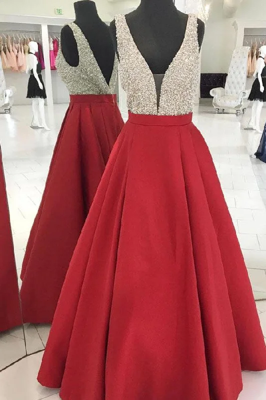 Red A line Prom Dress, Prom Dresses, Evening Gown, Graduation School Party Dress, Winter Formal Dress Tunics Print Colorful Red A line Prom Dress, Prom Dresses, Evening Gown, Graduation School Party Dress, Winter Formal Dress Tunics Print Colorful