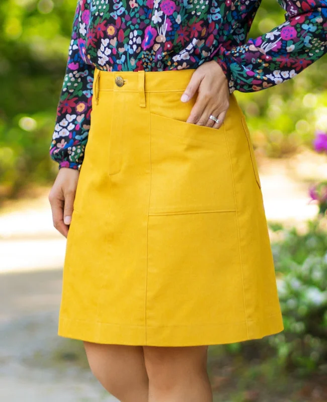 Itch to Stitch Taroko Skirt denim skirt casual