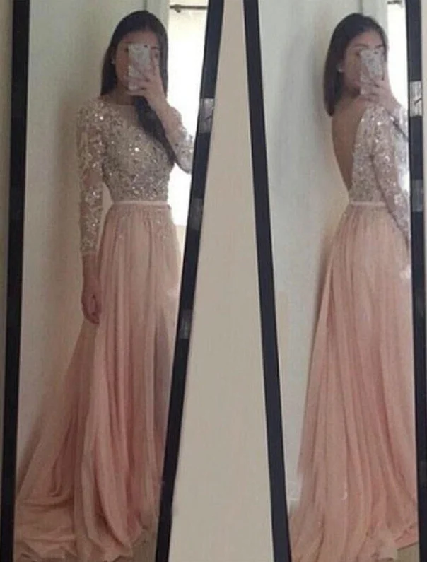 Prom Dress with Sleeves, Evening Gown, Graduation School Party Dress, Winter Formal Dress Tunics Mesh breathable Prom Dress with Sleeves, Evening Gown, Graduation School Party Dress, Winter Formal Dress Tunics Mesh breathable