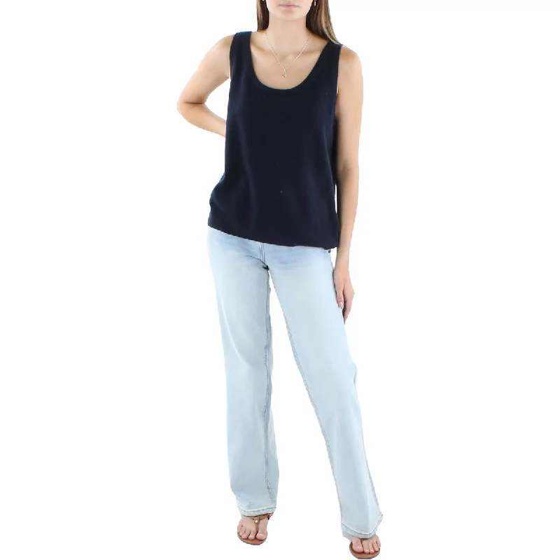 Lauren Ralph Lauren Womens Cashmere Round-Neck Tank Top seamless tank top