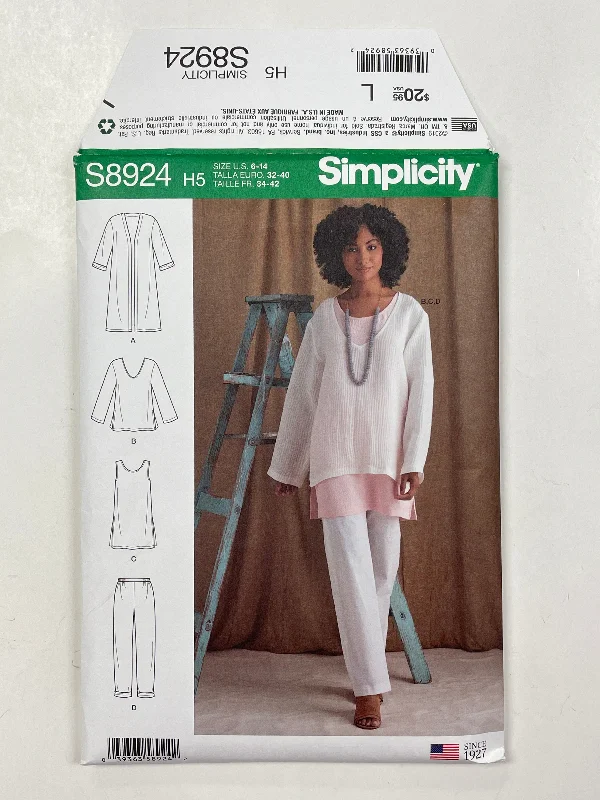 SALE 2019 Simplicity 8924 Sewing Pattern - Jacket, Top, Tunic and Pants FACTORY FOLDED Herringbone Jacket Houndstooth Jacket Plaid Jacket SALE 2019 Simplicity 8924 Sewing Pattern - Jacket, Top, Tunic and Pants FACTORY FOLDED Herringbone Jacket Houndstooth Jacket Plaid Jacket