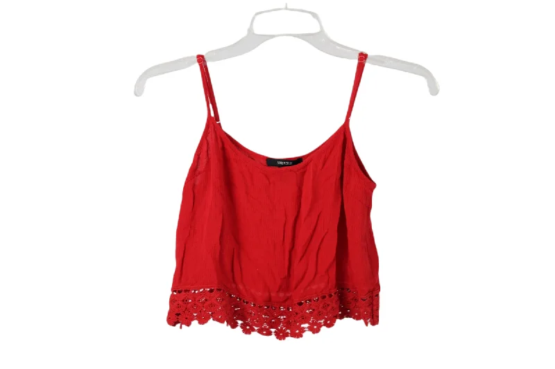 Forever 21 Red Crop Tank | M high neck tank