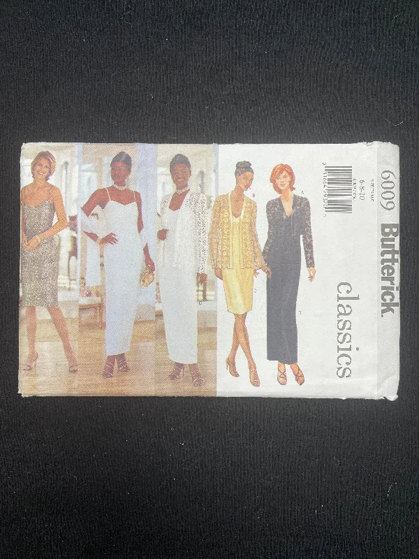 1999 Butterick 6009 Pattern - Dress, Jacket and Scarf Faux Fur Jacket Real Fur Jacket Shearling Jacket 1999 Butterick 6009 Pattern - Dress, Jacket and Scarf Faux Fur Jacket Real Fur Jacket Shearling Jacket