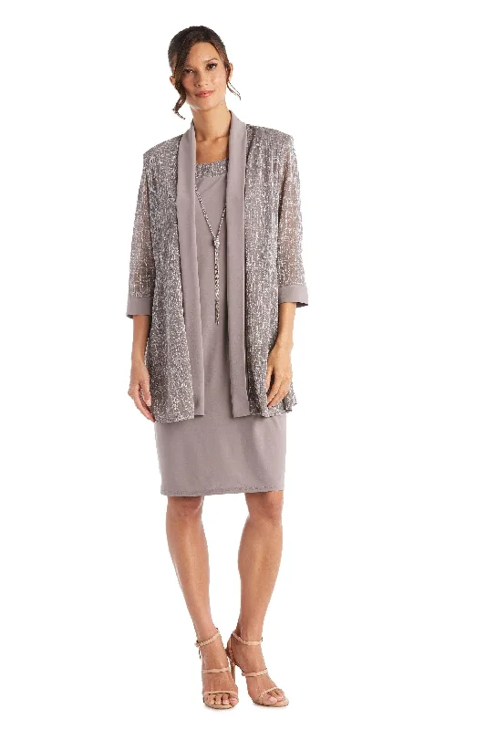 R&M Richards 5823P Short Two Piece Jacket Dress Nylon Jacket Polyester Jacket Spandex Jacket