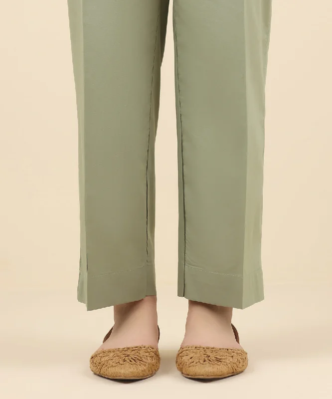 Cotton Viscose Straight Pants Casual Wide Pants