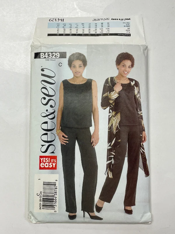 SALE 2004 Sew & Sew 4329 Sewing Pattern - Jacket, Top and Pants FACTORY FOLDED Corduroy Jacket Velvet Jacket Brocade Jacket SALE 2004 Sew & Sew 4329 Sewing Pattern - Jacket, Top and Pants FACTORY FOLDED Corduroy Jacket Velvet Jacket Brocade Jacket