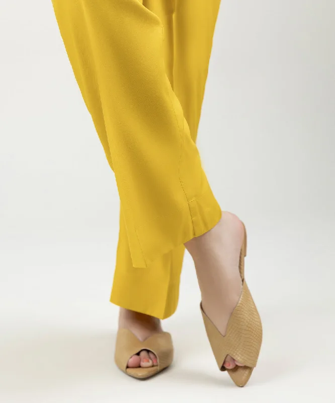 Solid Linen Straight Pants Cozy Full-Length Pants