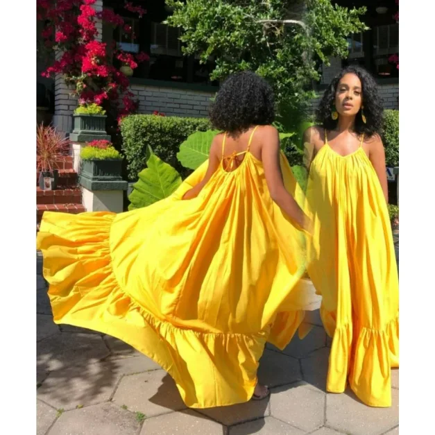 Light Weight See Through Summer Cover Up Spaghetti Strap Maxi Swing Beach Evening Spring Party Dress yellow Tunics Review highly Light Weight See Through Summer Cover Up Spaghetti Strap Maxi Swing Beach Evening Spring Party Dress yellow Tunics Review highly