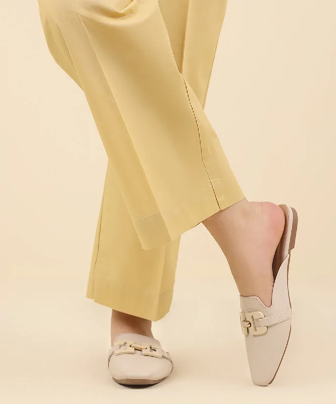 Solid Cambric Straight Pants Casual Yoga Pants