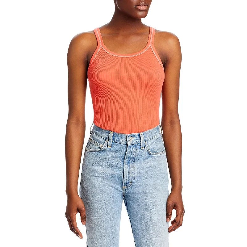 RE/DONE Womens Ribbed Cotton Tank Top lightweight tank top