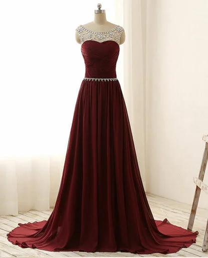 Burgundy Chiffon Prom Dress, Prom Dresses, Evening Gown, Graduation School Party Dress, Winter Formal Dress Mermaid Tail Wedding Burgundy Chiffon Prom Dress, Prom Dresses, Evening Gown, Graduation School Party Dress, Winter Formal Dress Mermaid Tail Wedding
