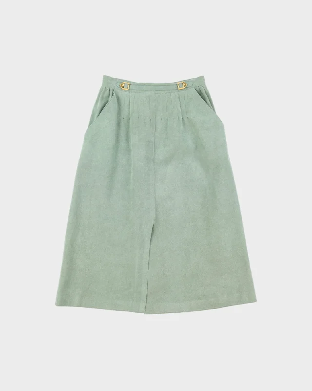 1980s Faux Suede A-line Skirt - XS lace skirt delicate