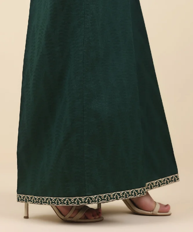 Embroidered Jacquard Flared Pants Casual Track Pants
