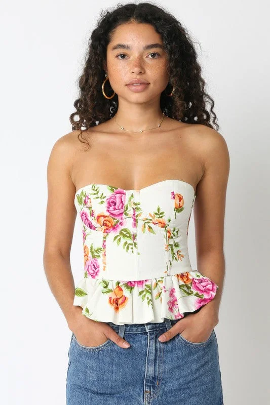 Alexis Floral Tank Top cotton tank top