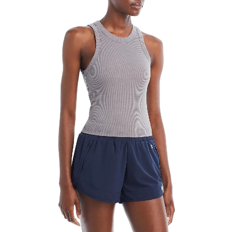 Aqua Womens Ribbed Pull On Tank Top peach tank top
