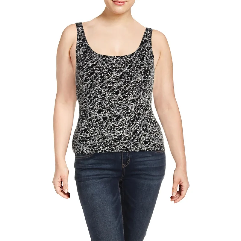 Alex Evenings Womens Knit Glitter Tank Top fitness tank top