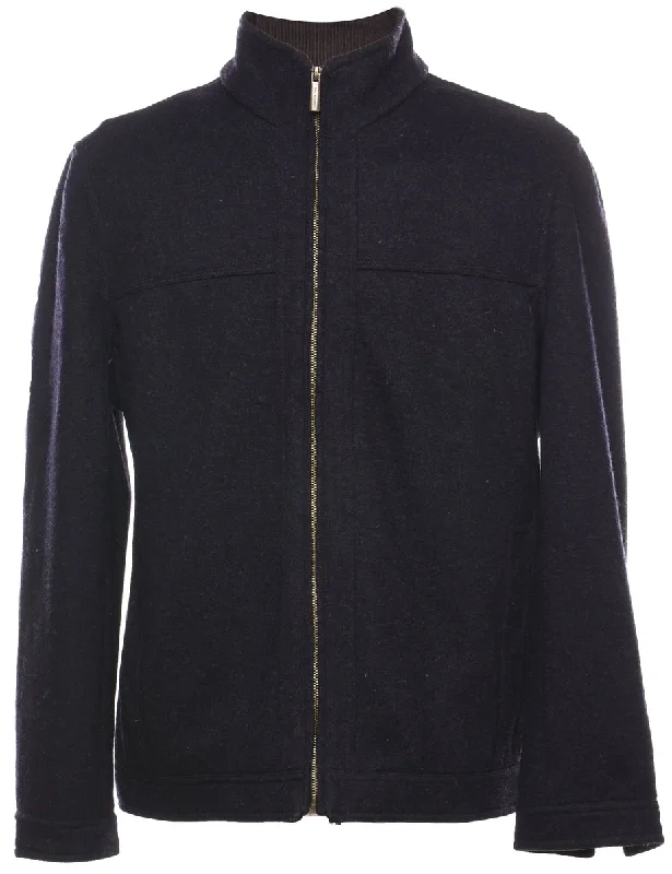 London Fog Navy Zip-Front Jacket - L Snapped Jacket Toggled Jacket Drawstring Jacket London Fog Navy Zip-Front Jacket - L Snapped Jacket Toggled Jacket Drawstring Jacket