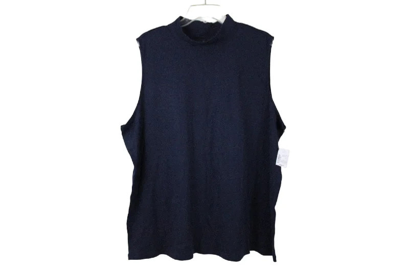 NEW CJ Banks Navy Blue Mock Neck Tank | 3XL adorable tank top
