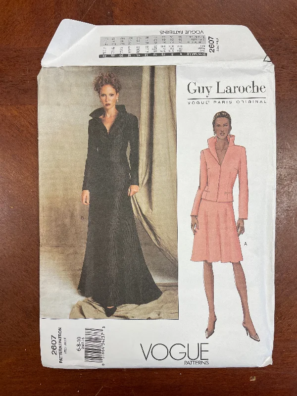 2001 Vogue 2607 Pattern - Jacket and Skirt FACTORY FOLDED Wool Jacket Cashmere Jacket Tweed Jacket 2001 Vogue 2607 Pattern - Jacket and Skirt FACTORY FOLDED Wool Jacket Cashmere Jacket Tweed Jacket