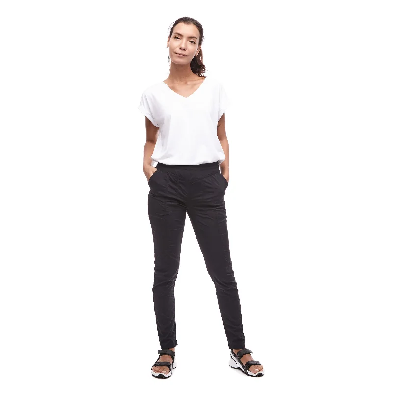 Indyeva Matkailu III Womens Woven Stretch Pants Formal Linen Trousers