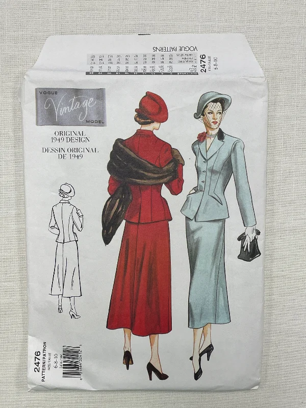SALE 1949 Reproduction Vogue 2476 Pattern - Skirt and Jacket FACTORY FOLDED Faux Fur Fabric Real Fur Fabric Shearling Fabric SALE 1949 Reproduction Vogue 2476 Pattern - Skirt and Jacket FACTORY FOLDED Faux Fur Fabric Real Fur Fabric Shearling Fabric