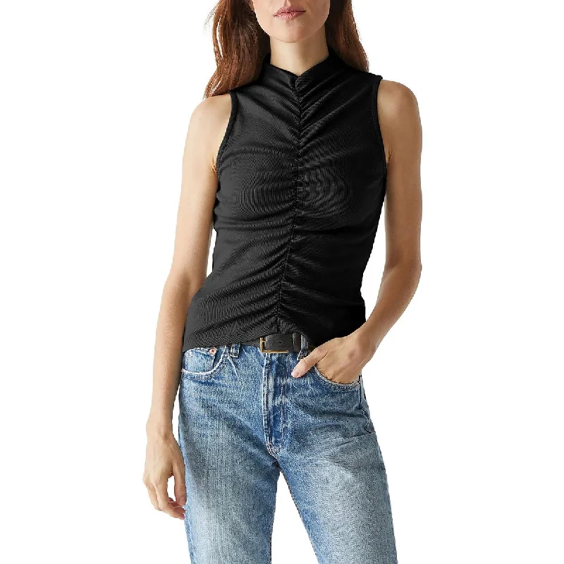Michael Stars Womens Monet Modal Blend Ruched Tank Top spandex blend tank