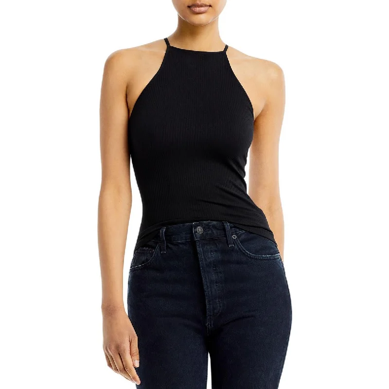 Intimately Free People Womens Mmkay Ribbed Knit High Neck Tank Top playful tank top